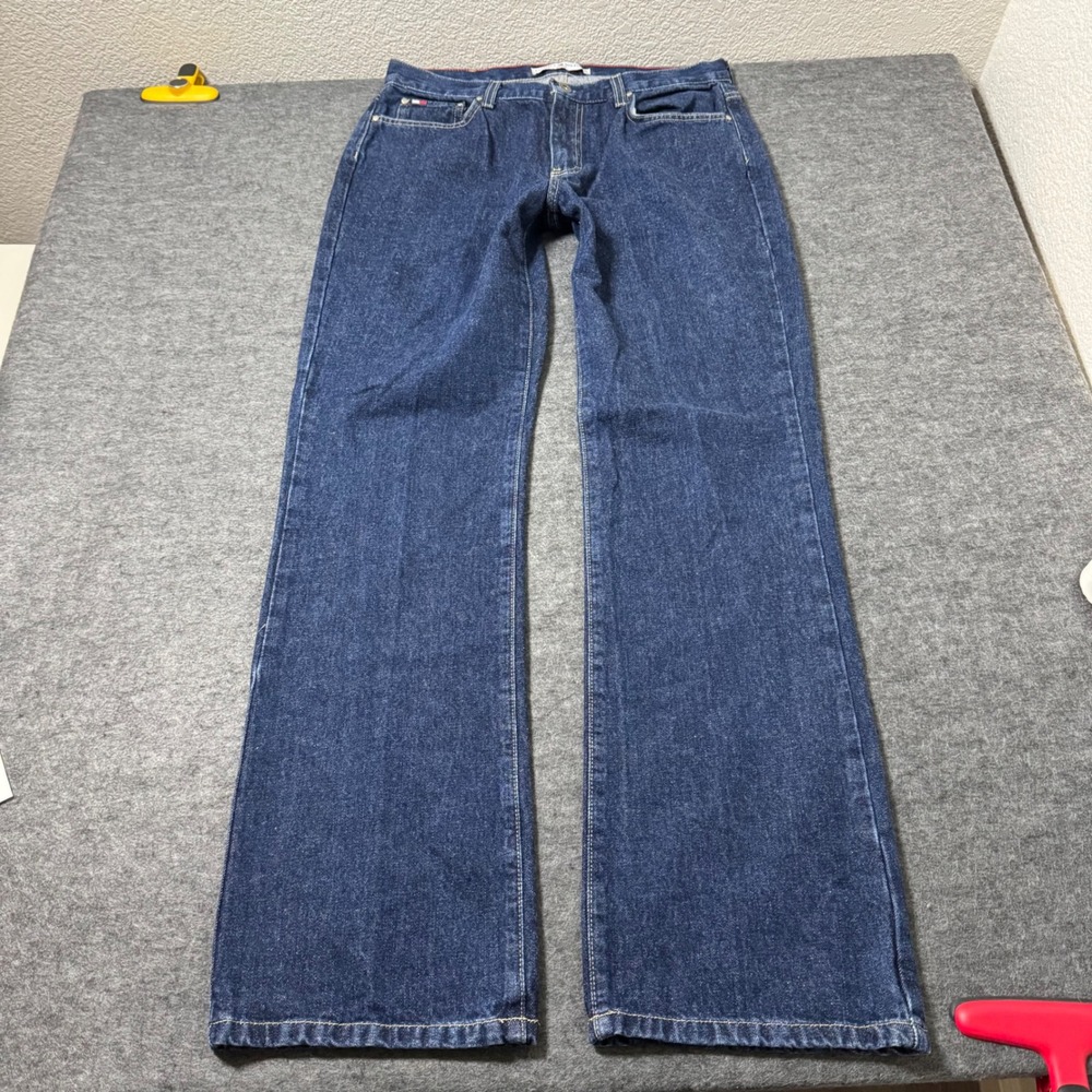 Vintage Tommy Hilfiger Jeans Dark Wash Straight Leg Denim Women Size 8